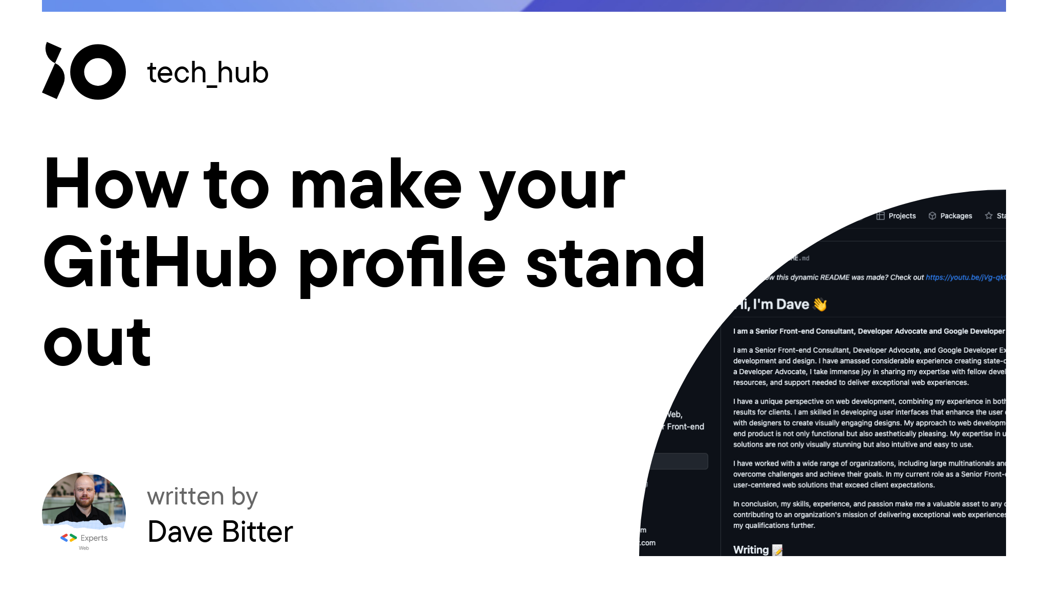 How to make your GitHub profile stand out - iO tech_hub